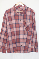 H&M Pink Checkered Button Down Shirt