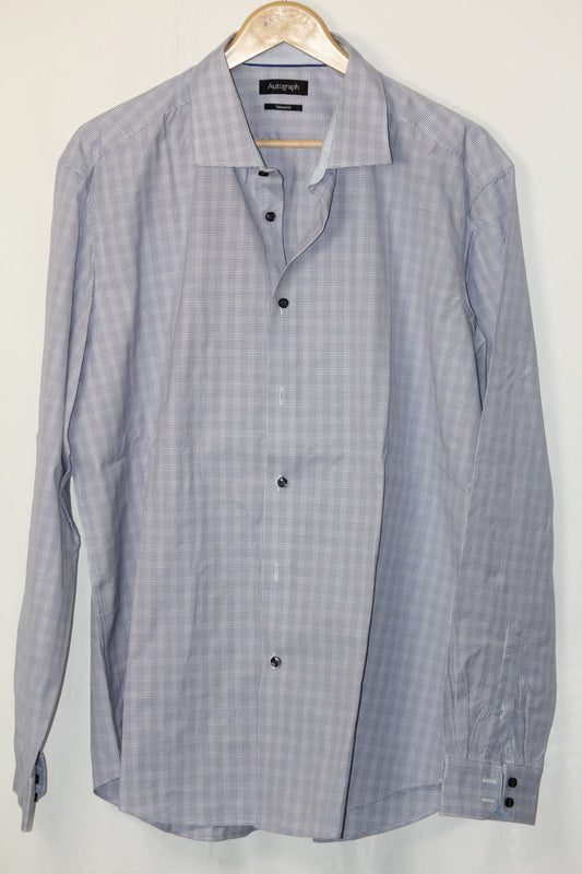 Autograph Blue Check Cotton Shirt – XL (Men)