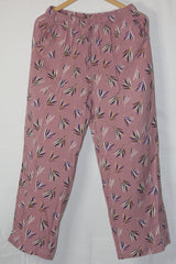 Uniqlo Pink Floral Palazzo Pant (Large)