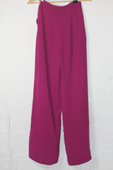 Misguided Pink Long Palazzo Pant (Small)