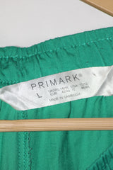 Primark Green Stretch Palazzo Pant (Large)