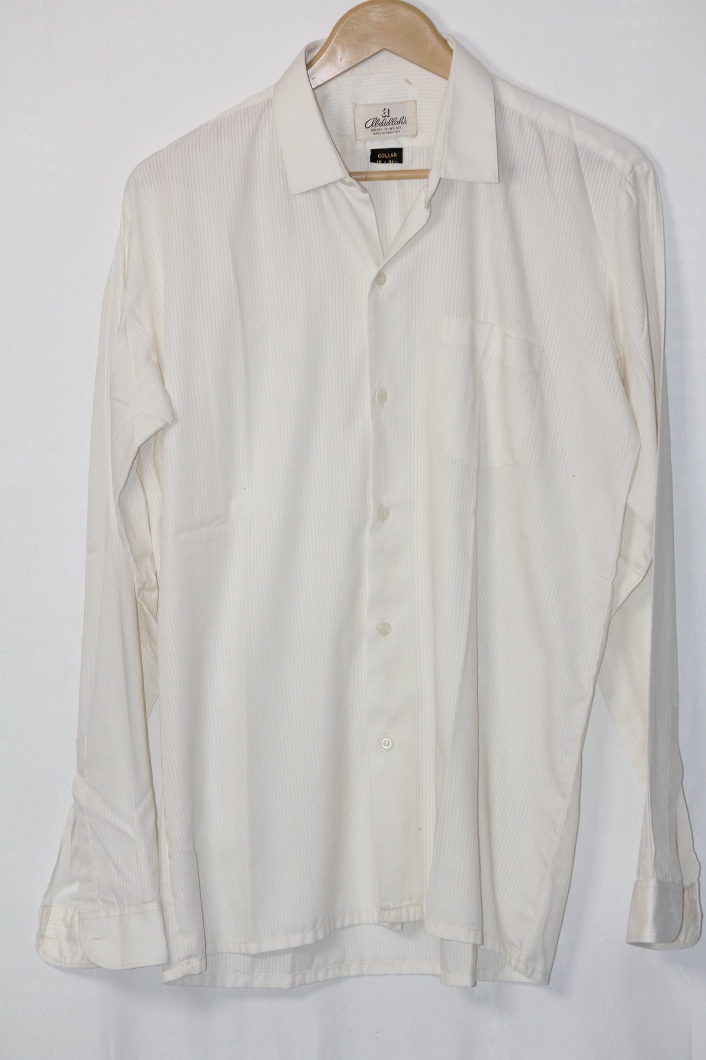 Abdullah's White Cotton Shirt – Large