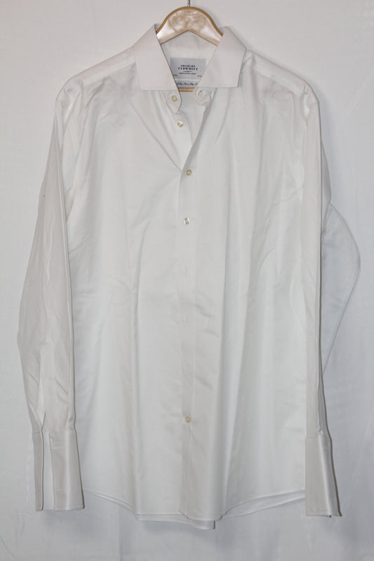 Charles Tyrwhitt White Cotton Shirt – Large (Men)