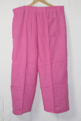 George Pink Stretch Palazzo Pant (Large)