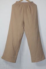 Basicos Fawn Stretch Palazzo Pant (Medium)