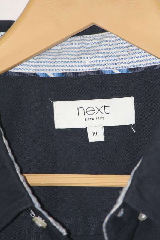 Next Navy Half-Sleeve Cotton Shirt – XL