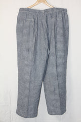 Bonmarche Blue Striped Palazzo Pant (Large)