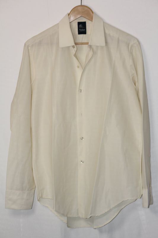 Pvova Off-White Nylon Shirt – Medium (Men)