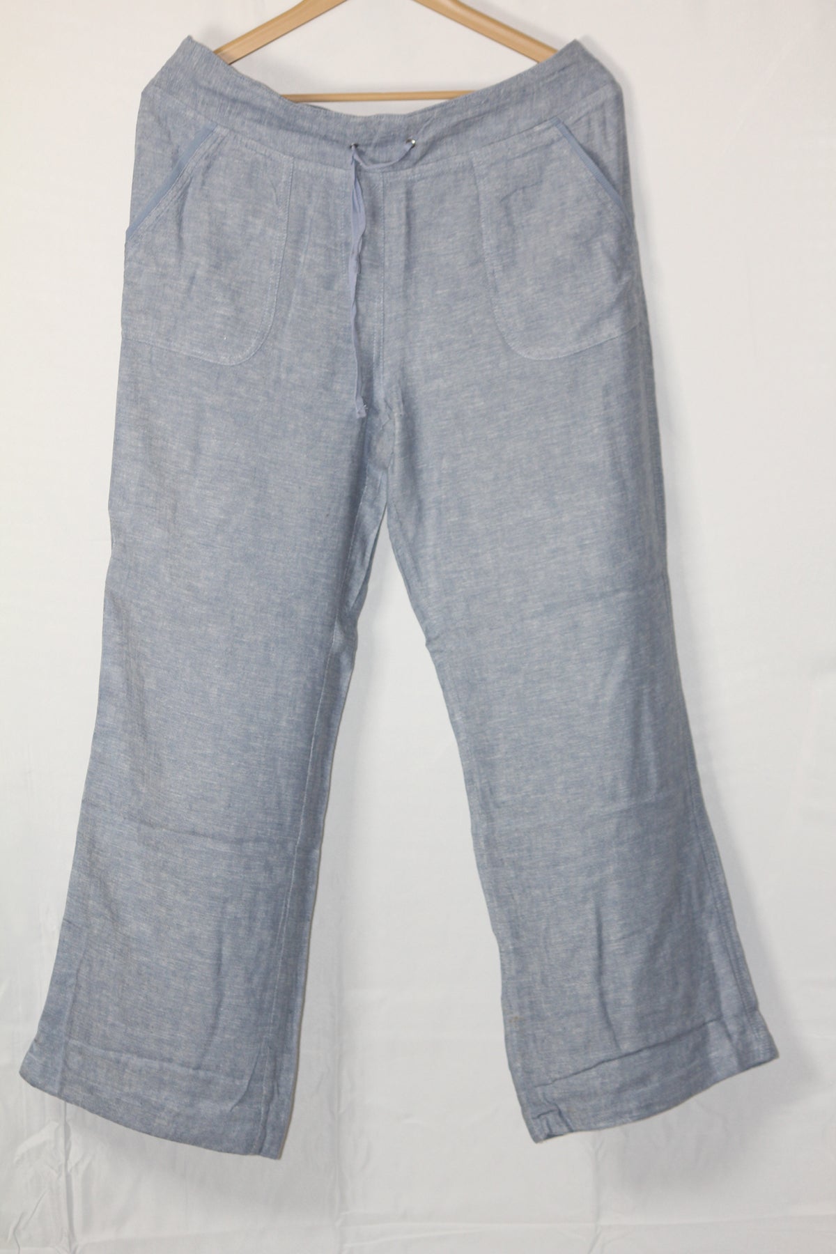 Full Circle Blue Denim-Style Palazzo Pant (Medium)