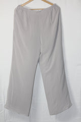 Jacques Vert Grey Stretch Palazzo Pant (Medium)