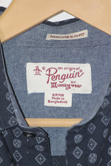 Penguin Black Cotton Blend Shirt – Medium (Men)