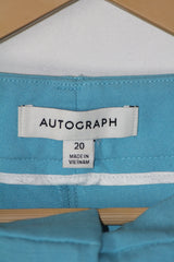 Autograph Blue Straight Pant - Large