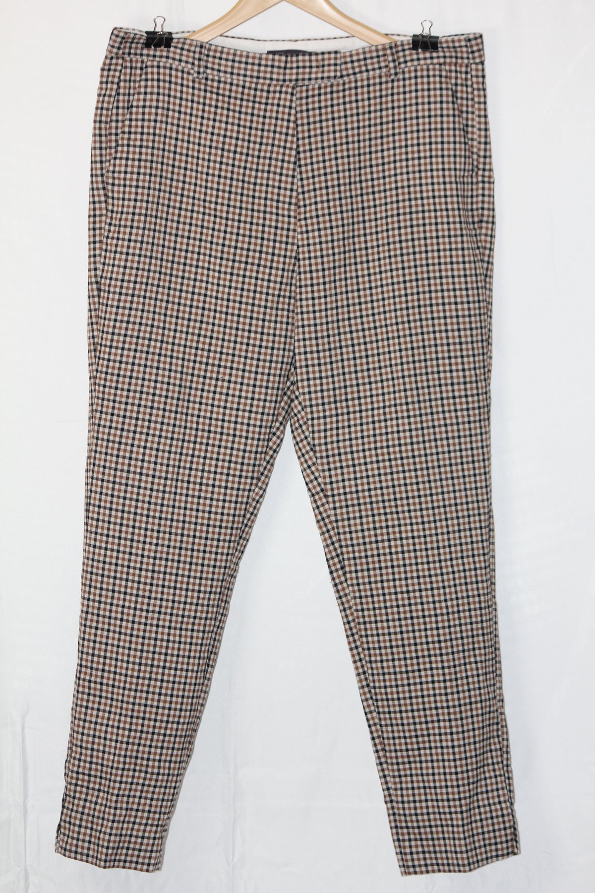 M&S Brown Straight Pant - Large