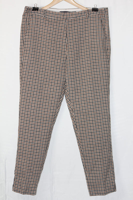 M&S Brown Straight Pant - Large