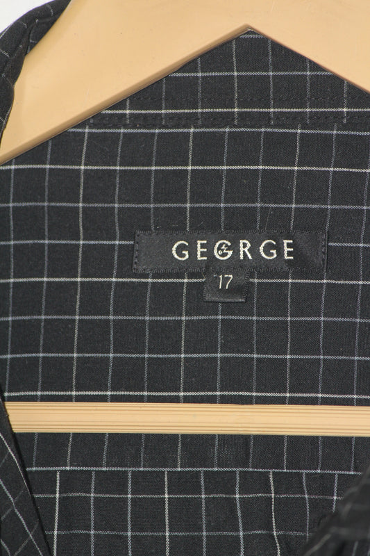 George Black Cotton Shirt – Large (Men)