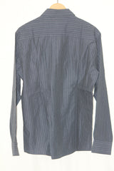Jeff Banks Black Stripe Cotton Shirt – Large (Men)