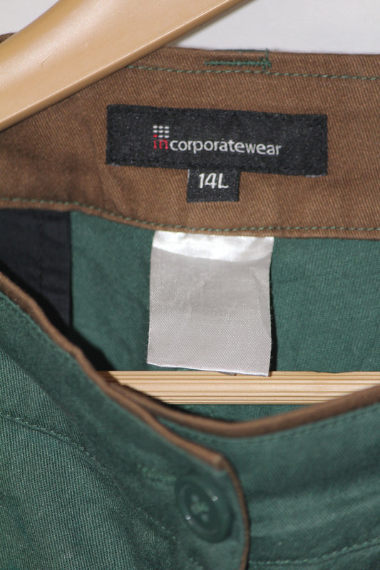 M&S Green Straight Pant - Large