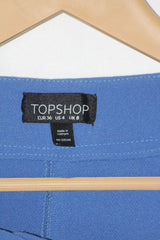 Topshop Blue Straight Pant - Small