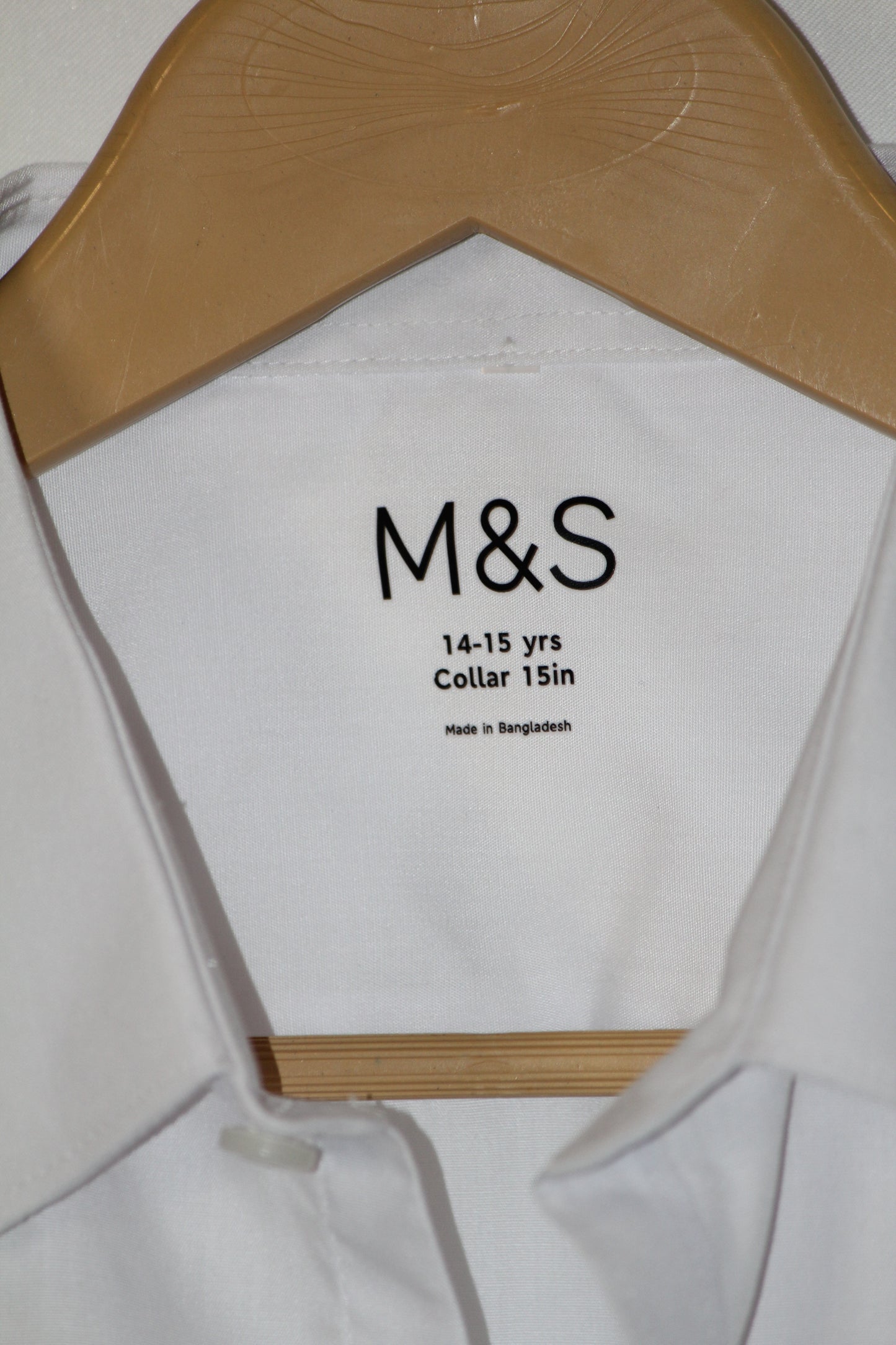 M&S White Half Sleeve Shirt – Small (Men)