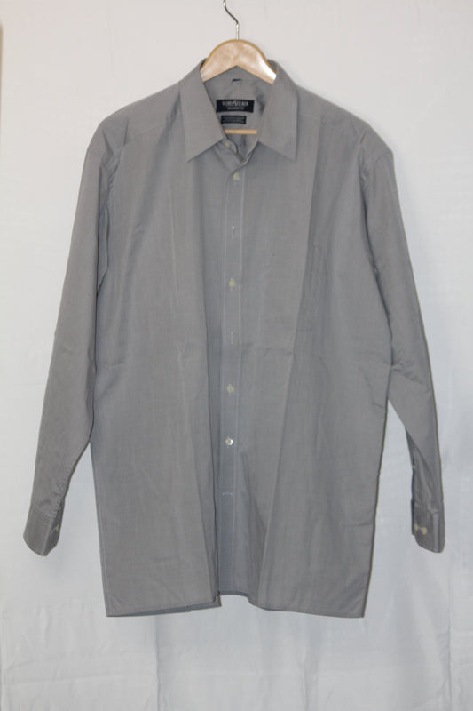 Seidensticker Grey Cotton Shirt – XL (Men)