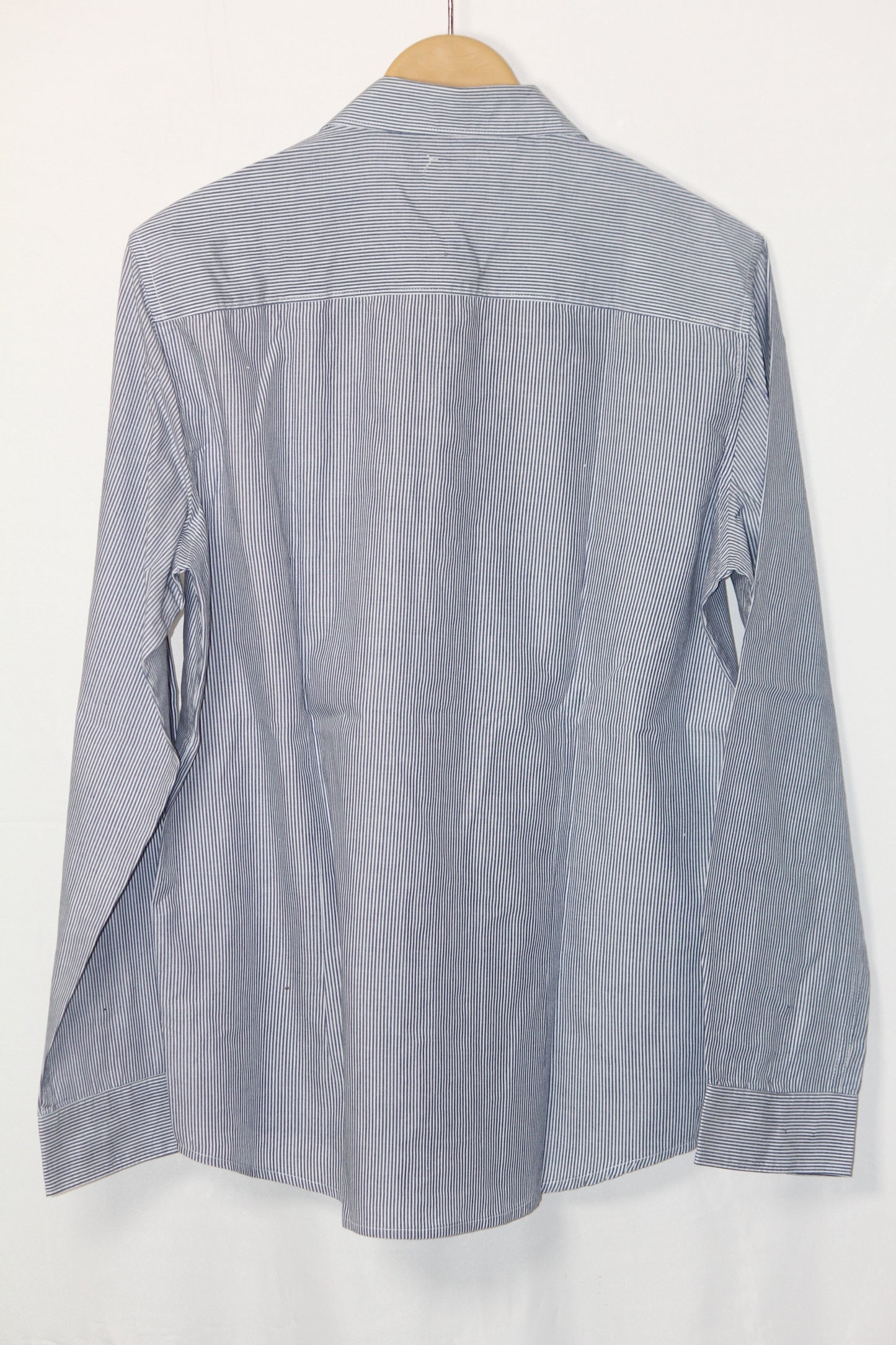 Piazaitalia Blue Stripe Polyester Shirt – Large (Men)