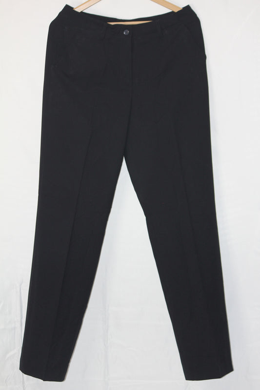 Gardeur Black Straight Pants - Medium