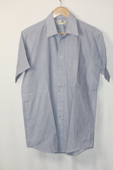Debenhams Blue Stripe Half Sleeve Shirt – Medium (Men)