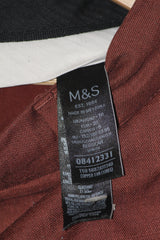 M&S Maroon Straight Pant - Medium