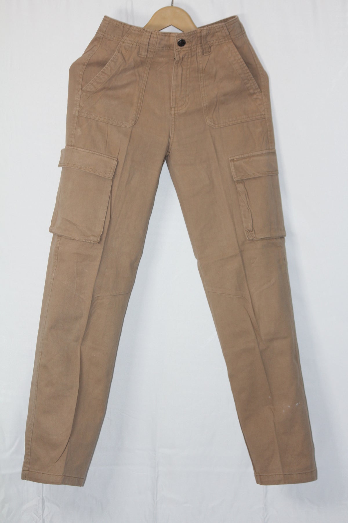 Stradivarius Brown Straight Pant - Small