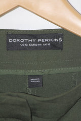 Dorothy Perkins Green Straight Pant - Large