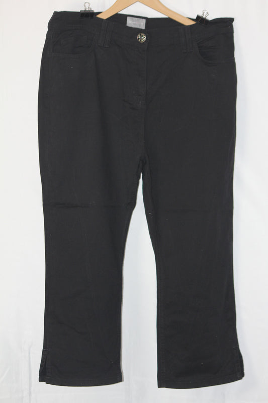 Per Una Black Straight Pant - XL