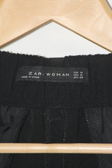 Zara Women Black Straight Pant - Medium