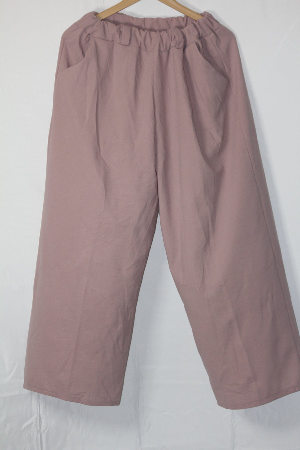 Thriftyfy Pink Stretch Palazzo Pant (Medium)