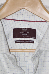 M&S White Button Down Shirt – Large (Men)