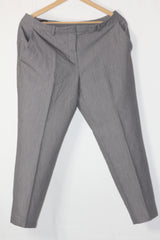 Petite Grey Straight Pant - Small