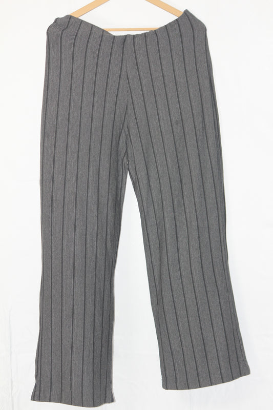 M&S Grey Check Palazzo Pant (Medium)