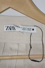 Zara Off White Straight Pant - Small