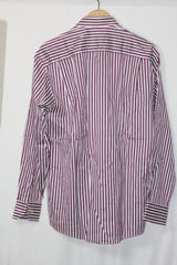 Eton White Striped Button Down Shirt – Medium (Men)