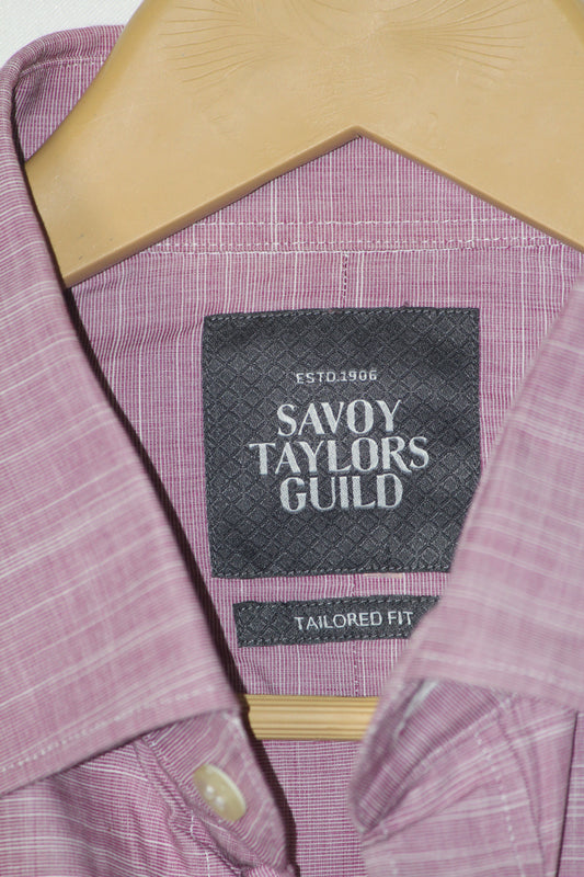 Savoy Taylors Pink Button Down Shirt – Medium (Men)