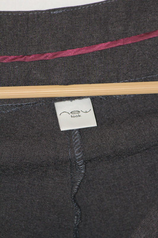 New Look Chic Grey Bell Bottom Pants