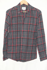Peter Werth Black Checkered Button Down Shirt – Medium (Men)