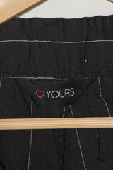 Yours Black Straight Pant - XL