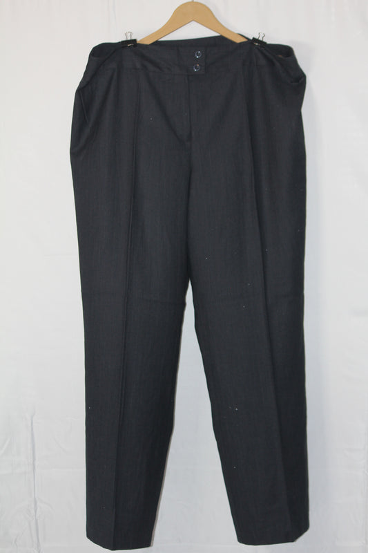 Papaya Black Straight Pant - XL