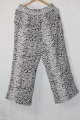 M&S White & Black Designer Palazzo Pant (Large)