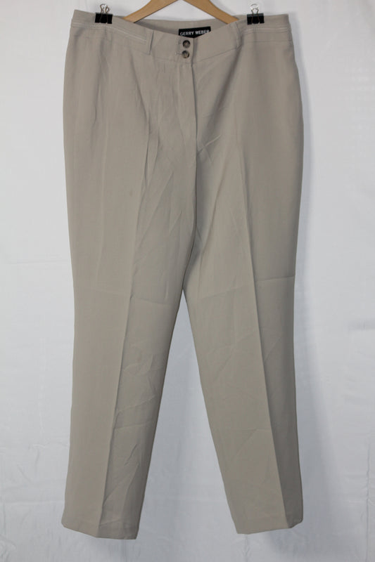 Gerry Weber Cream Straight Pant - Medium