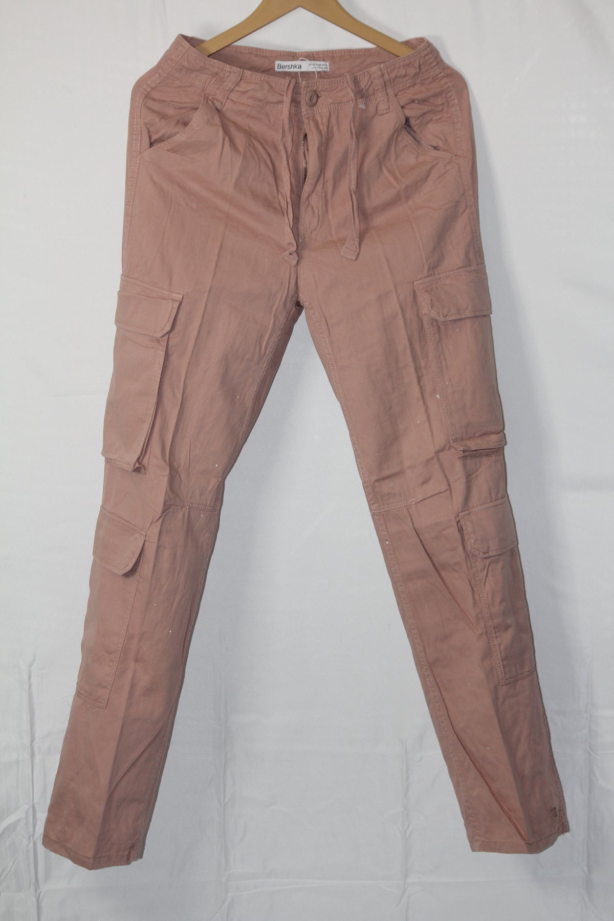 Bershka Pink Straight Pant - Small