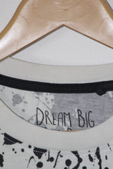 Dream Big Black & White T-Shirt – Large