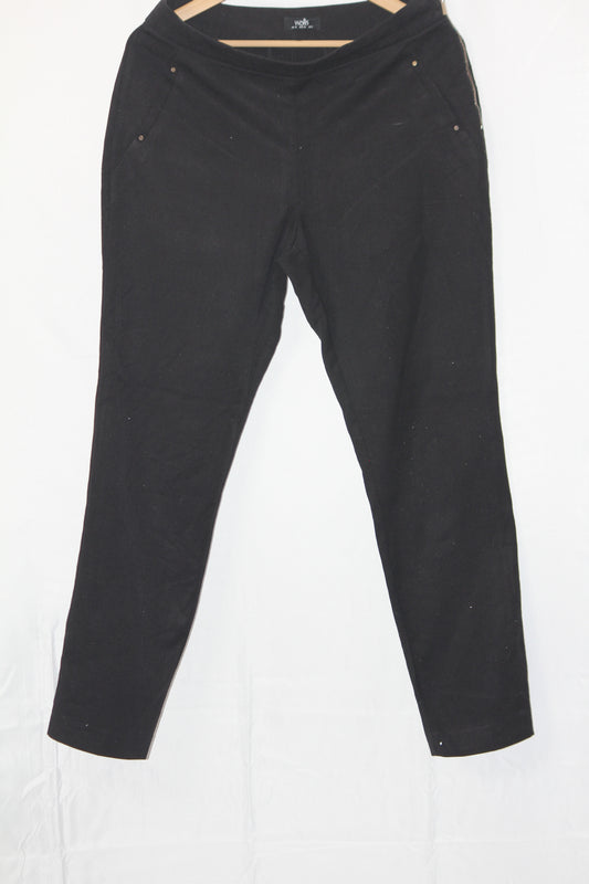 Wallis Black Straight Pant - Medium