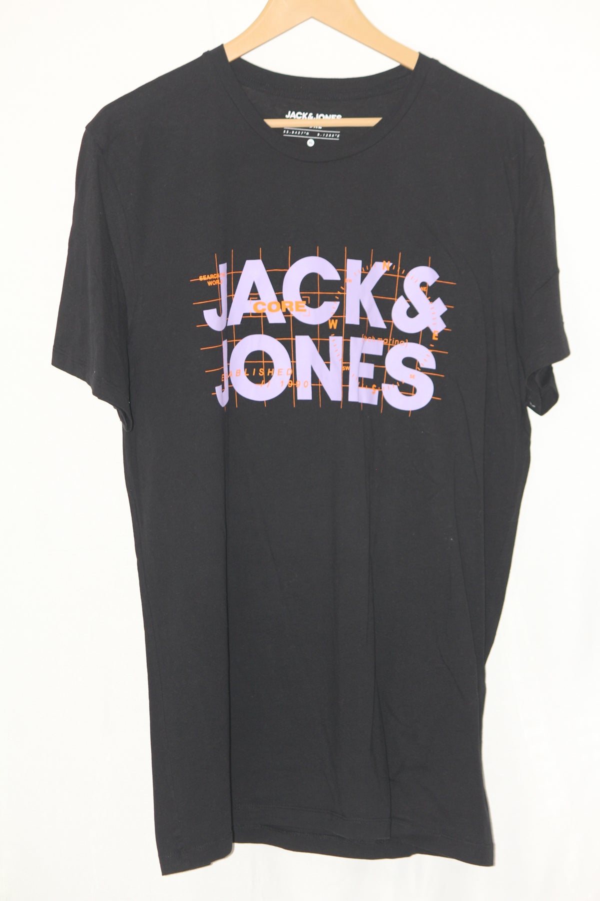 Jack & John Black T-Shirt – XL