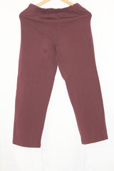 Thriftyfy Maroon Straight Pant - Small